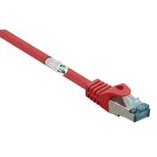 Renkforce Renkforce RF-5043970 RJ45 omrežni kabel\, Patch kabel CAT 6a S/FTP 5.00 m rdeča ognjevaren 1 kos, (20419391)