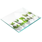 shumee Kuhinjska večnamenska dekorativna deska za zelišča iz kaljenega stekla 60x52 cm