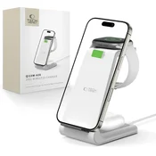 1 to 3 Tech-Protect Qi15W-A36 3V1 Brezžični Polnilec Za Magsafe Iphone 12 13 14 15