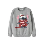 NAME IT Majica NKFSyrena Stitch golobje modra/siva/ognjeno rdeča/bela