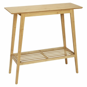 Konzolni stol od bambusa u prirodnoj boji 30x80 cm Kona - Wenko