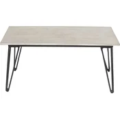Vrtna klubska mizica MUNDO z betonsko ploščo - 90x42x60 cm