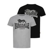 Lonsdale Mens t-shirt regular fit double pack