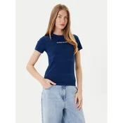 Guess Jeans Majica W5GI41 KCTL1 Mornarsko modra Slim Fit