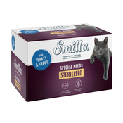 Smilla Sterilised pladnji 6x100 g - Puran s postrvjo