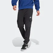 ADIDAS SPORTSWEAR Športne hlače ESSENTIALS FEELCOZY FRENCH TERRY PANTS črna/bela