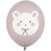 30 cm baloni, polarni medved, pastelno toplo sivi