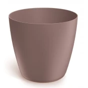 shumee Cvetlični lonček, umazano roza, mat plastika, 11,9 x 10,9 cm, Marsala, gladek pokrov, Mate