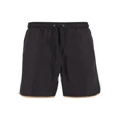 Urban Classics Kupaće hlače tamno bež / crna / bijela