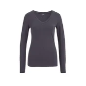 WE Fashion Majica temno siva