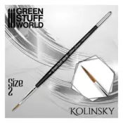 Kolinsky Brush size #2 - SILVER SERIE