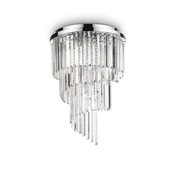 Ideal Lux - Kristalni nadgradni lestenec CARLTON 12xE14/40W/230V pr. 50 cm krom