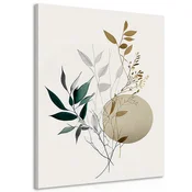 Slika rastline v boho stilu - 40x60