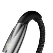 shumee Vzdržljiv upogljiv kabel za hitro polnjenje USB-A - USB-C 100W 1m črn