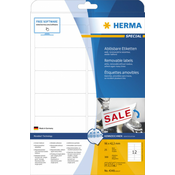 Herma etikete 96X42,3 A4/12 1/25 removable ( 02H4348 )