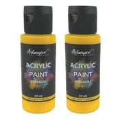 Artmagico Akrilna barva Premium 59 ml, Mid Yellow, 2 kosa