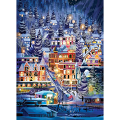 Cobble Hill - Puzzle Smučarsko mesto - 500 kosov
