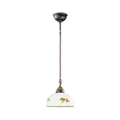 Kolarz 731.30.129 - Visilica na sajli NONNA 1xE27/75W/230V precnik 30 cm, sa motivom limuna