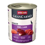 Animonda ANIMONDA GranCarno Senior Govedina in jagnjetina - mokra hrana za pse, 800g