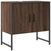 Ormaric za umivaonik smeda boja hrasta 60 x 33 x 60 cm drveni
