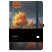Blok notes z elastiko trees serenity a6 tp črt 96l PROMOCIJA