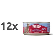 Carnilove Cat Adult konzerva, pate - puran in losos - 100 g 12 x 100 g
