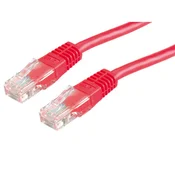 ROLINE kabel UTP CAT6 (0.3m), rdeč