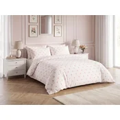 Pamucna posteljina HEARTIS PINK krem Dimenzije posteljine: 70 x 80 cm | 140 x 200 cm