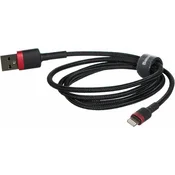 BASEUS USB/Lightning kabel 1m 2.4A Cafule crveno/crni CALKLF-B19