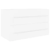Vidaxl Omarica za umivalnik bela 80x38,5x48 cm inženirski les