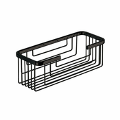Polica SMART, 252 x 86 x 102 mm, mat črna - Mat črna - 120 - Nerjaveče jeklo - Vijaki - Žica - Gedy - SMART - 252x86x102 mm - Polica
