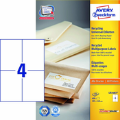 AVERY ZWECKFORM etikete LR3483-100 105x148, 100 listov, reciklirane