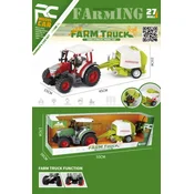 Crveni traktor sa prikljuckom ( 652289 )