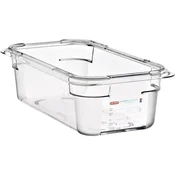 ARAVEN Gastronorm posoda GN 1/3, polikarbonat, integrirana oznaka, globina: 100 mm, prostornina: 3,7 L