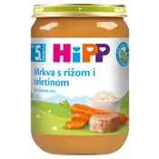 Hipp kašica mrkva s rižom i teletinom 190g-pharmacy