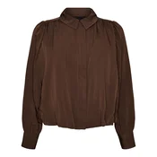 Zizzi Bluza Cilde temno rjava