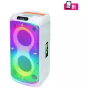 PARTY 2x165mm akkus BT LED mikrofon party zvučnik bijela PAR216WH