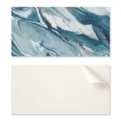 shumee PVC plošča z motivom, enostavna dekoracija za jedilnico 100x50 cm, abstraktni valovi v gibanju