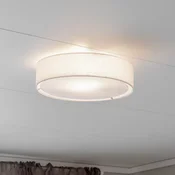 PR Home Stropna svetilka Sam, bela, O 45 cm, platneni tekstil - Dnevna soba/jedilnica - Tkanine/tekstil