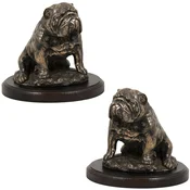 shumee Bulldog II - kipec psa, pisarniška figurica, pokal za pasjo razstavo Art-Dog