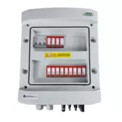 DCAC switchgear // IP65, SPD DC Dehn 1000V type 1+2, 3 x PV string, 3 x MPPT // SPD AC Dehn type 1+2, 63A 3-F, RCD type A 63A/300mA