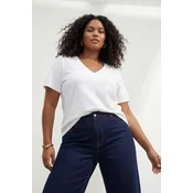 Trendyol Curve Ženska majica TBBSS26BF00024, Bela