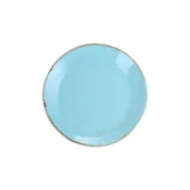 Porcelain plate, 18 cm, Seasons, Turquoise - Porland