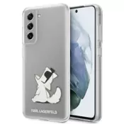 KARL LAGERFELD KLHCS22SCFNRC za Samsung Galaxy S22 5G prozorna zaščita - Choupette Fun
