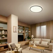 Philips LED stropna svetilka Superslim, črna, CCT, z možnostjo zatemnitve - Dnevna soba/jedilnica - črna, bela - Plastika