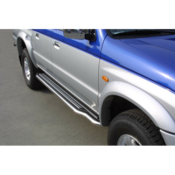 Misutonida bocne stepenice inox srebrne za Mazda B2500 Double Cab 2004-2006 s TÜV certifikatom