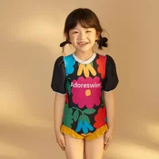 Adoreswim Jednodelni kupaci kostim za devojcice, Šareni