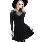 Ženska obleka KILLSTAR - Enchanted Fang - Black - KSRA012529