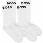 Carape za tenis BOSS x Matteo Berrettini Quarter-Length Socks In Stretch Fabric - white