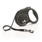 Flexi Pas New Classic M 5 m (25 kg) črn